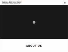 Tablet Screenshot of globalrecyclecorp.com